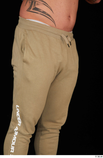 Grigory brown sweatpants dressed sports thigh 0008.jpg